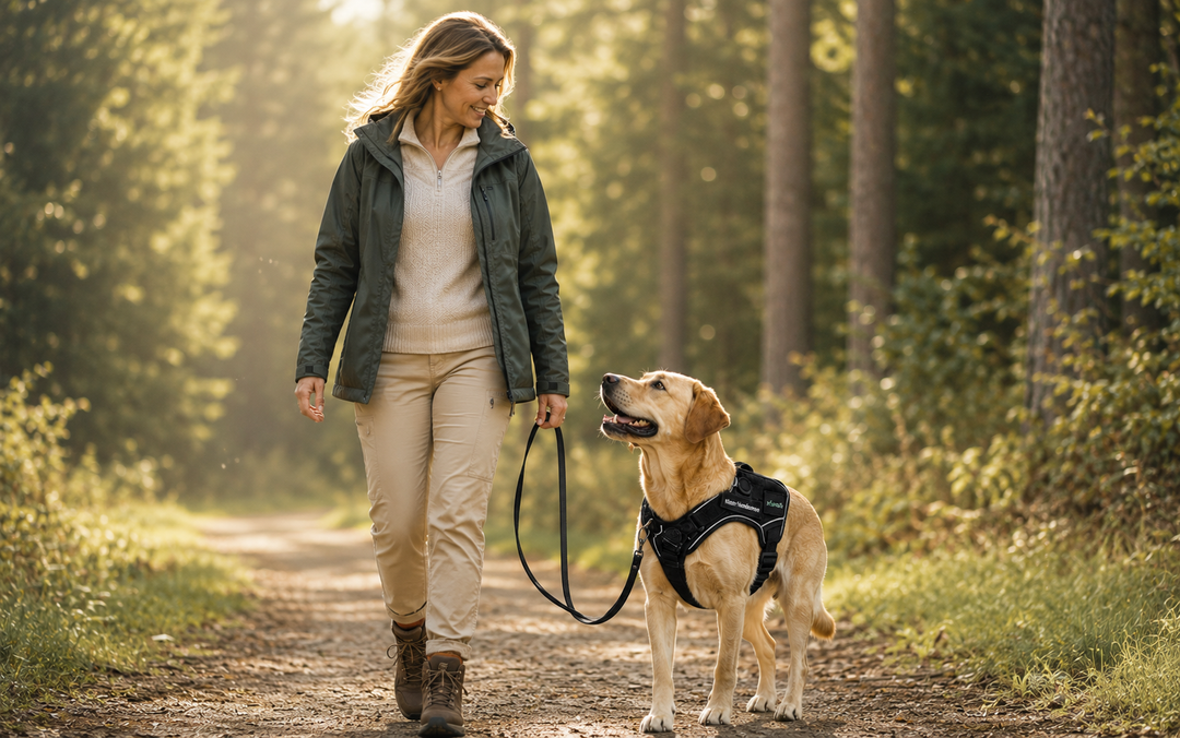 Ihr Hund hört auf zu ziehen — schon beim ersten Spaziergang. Ohne Training.